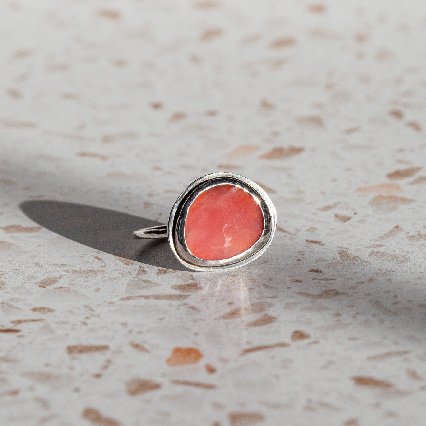 Chunky Pink Opal Ring - Size 10