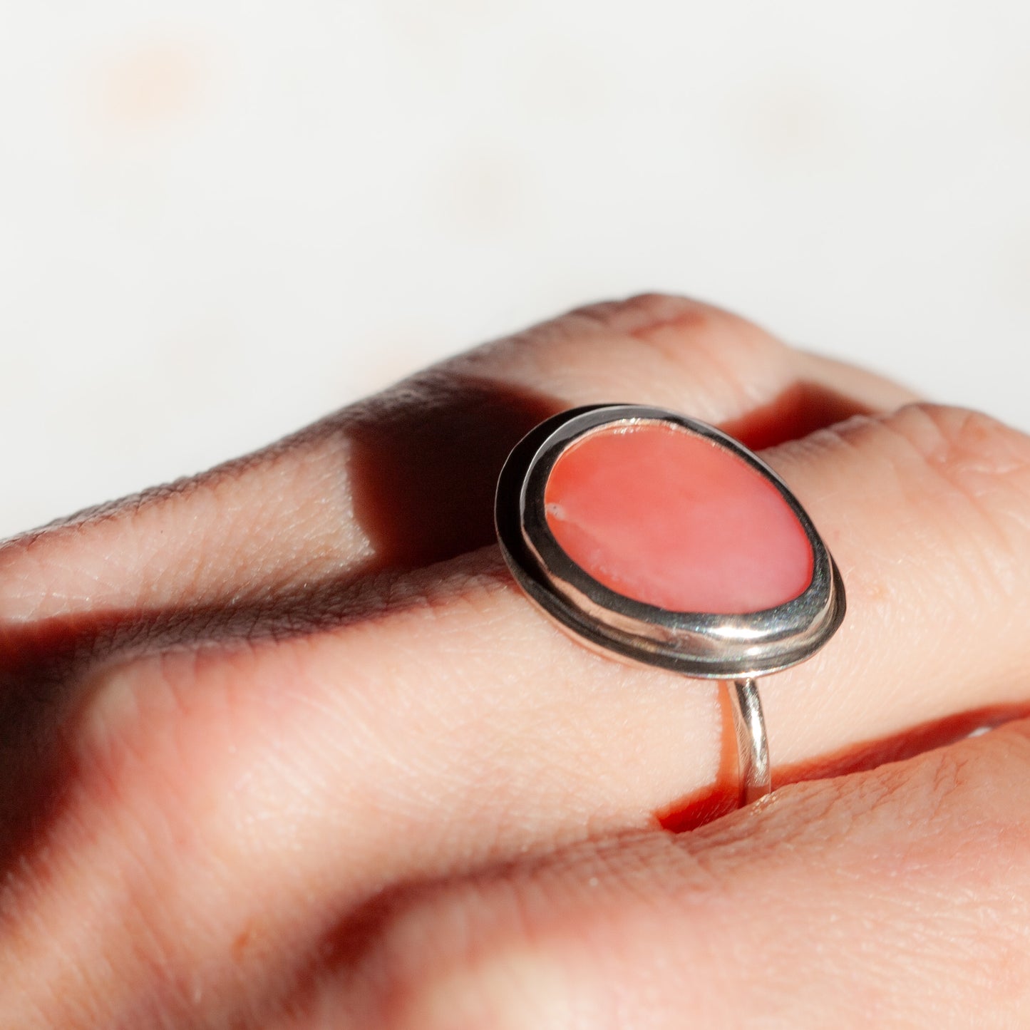 Chunky Pink Opal Ring - Size 10