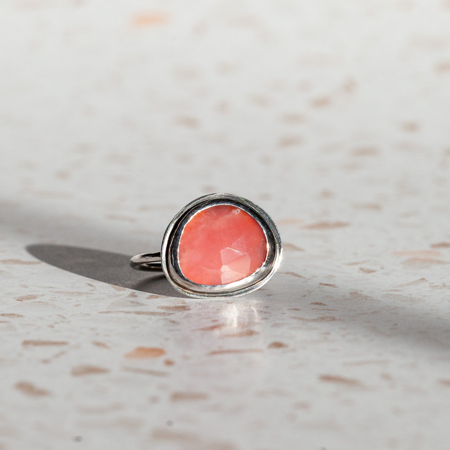 Chunky Pink Opal Ring - Size 10