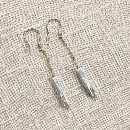 Long Pearl Earrings