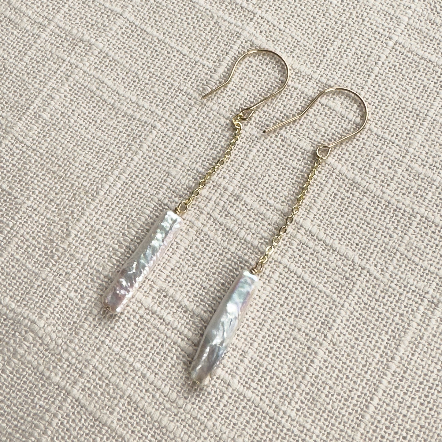 Long Pearl Earrings