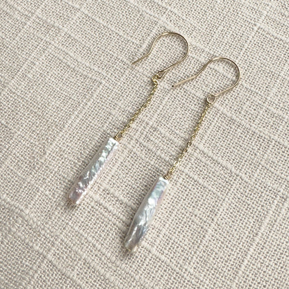 Long Pearl Earrings