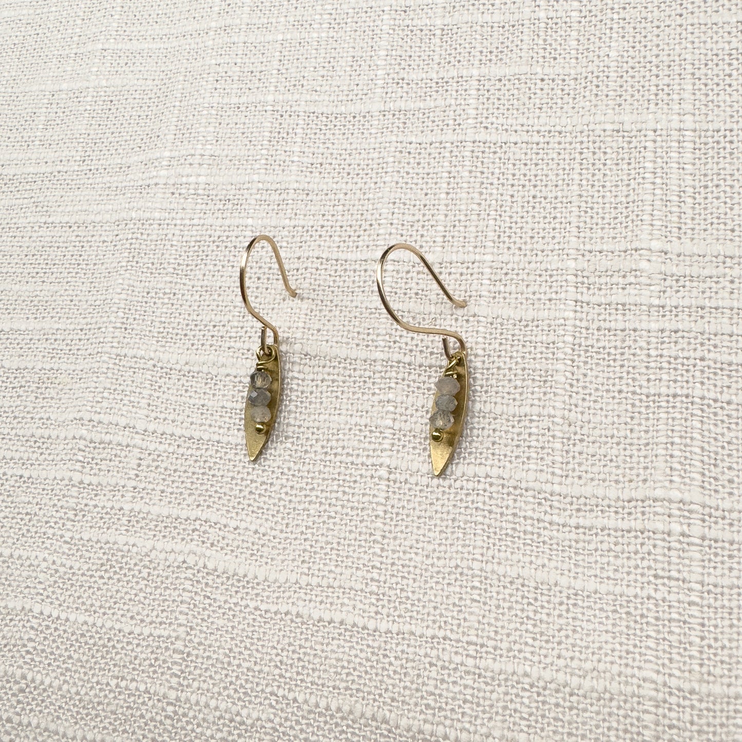 Dainty Jeweled Feathers