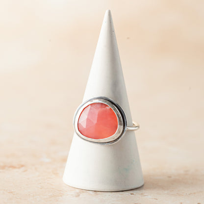 Chunky Pink Opal Ring - Size 10