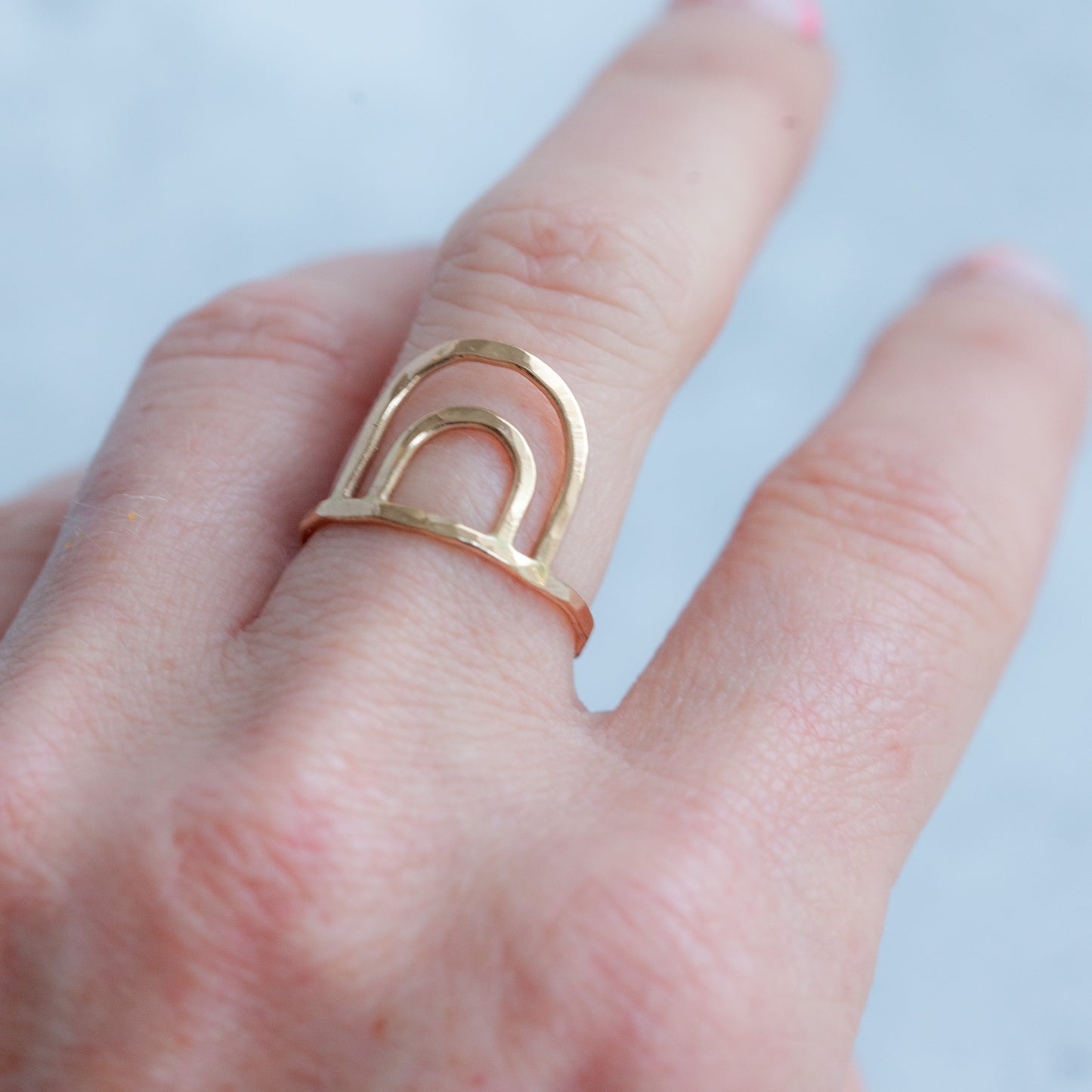 Double arch ring - Made to order