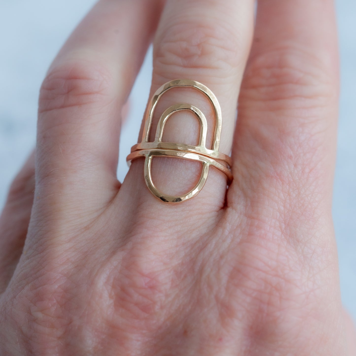 Double arch ring - Made to order