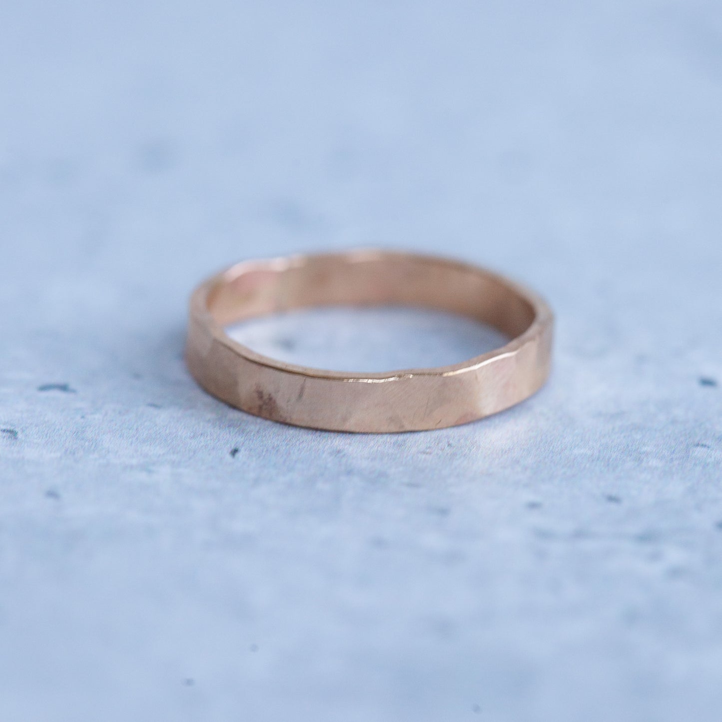 Hammered chunky stacking ring - Made to order